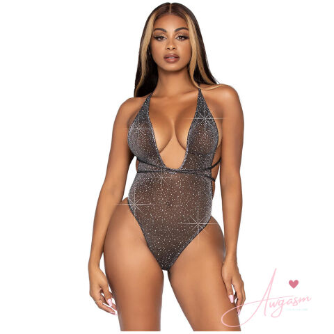 Leg Avenue Lurex and Rhinestone Teddy UK 6 to 12
