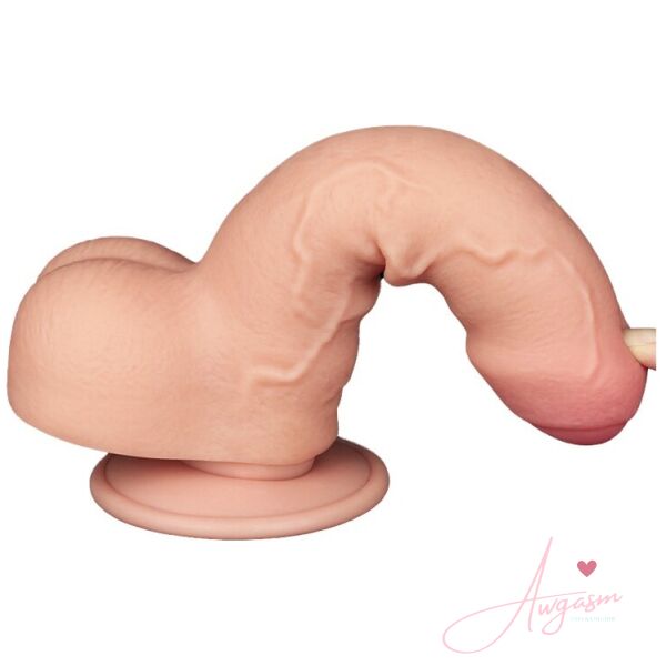 Lovetoy Sliding Easy Bend Skin Dildo 7 Inch - Image 2