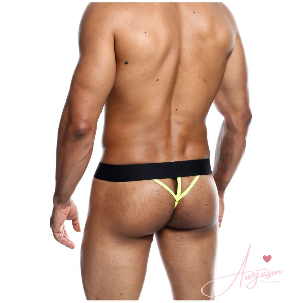 Male Basics Neon Thong Yellow - Image 2