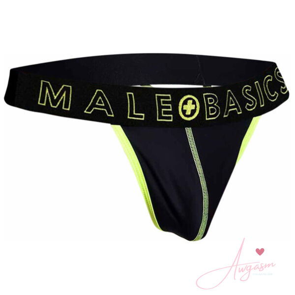 Male Basics Neon Thong Yellow - Image 3