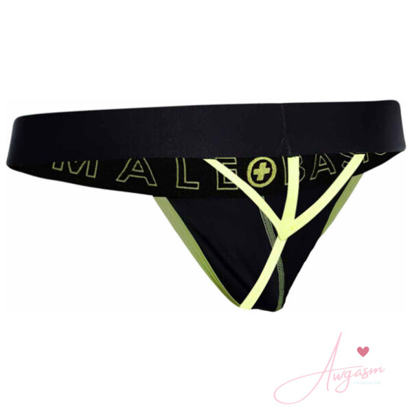 Male Basics Neon Thong Yellow - Image 4