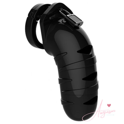 Man Cage 05 Male 5.5 Inch Black Chastity Cage