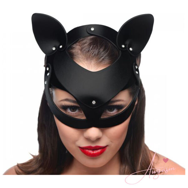 Master Series Bad Kitten Leather Cat Mask - Image 2