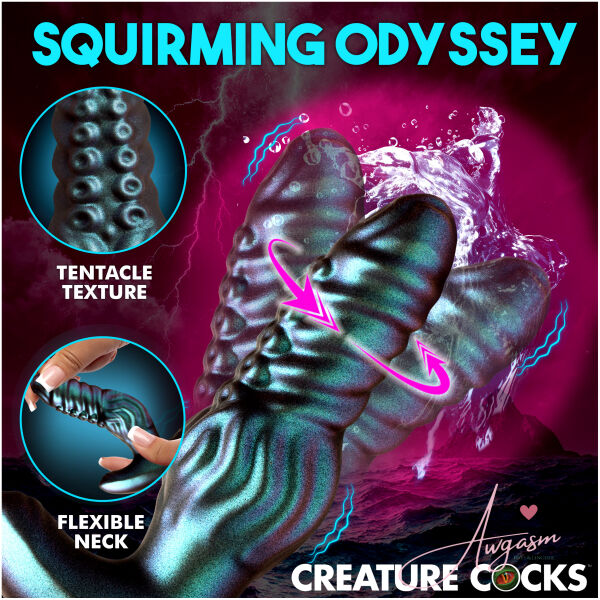 Octo-Squirm Vibrating & Squirming Silicone Anal Plug - Image 3