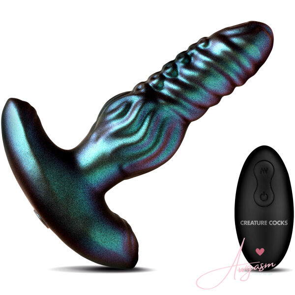 Octo-Squirm Vibrating & Squirming Silicone Anal Plug - Image 5