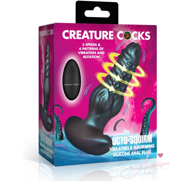 Octo-Squirm Vibrating & Squirming Silicone Anal Plug - Image 6