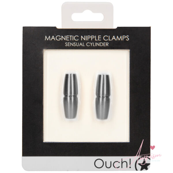 Ouch Magnetic Sensual Cylinder Nipple Clamps - Image 2