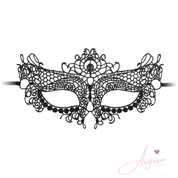 Ouch Queen Black Lace Mask - Image 2