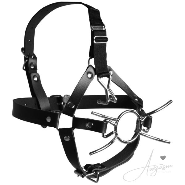 Ouch Xtreme Head Harness With Spider Gag And Nose Hooks - Image 2