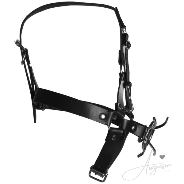 Ouch Xtreme Head Harness With Spider Gag And Nose Hooks - Image 3