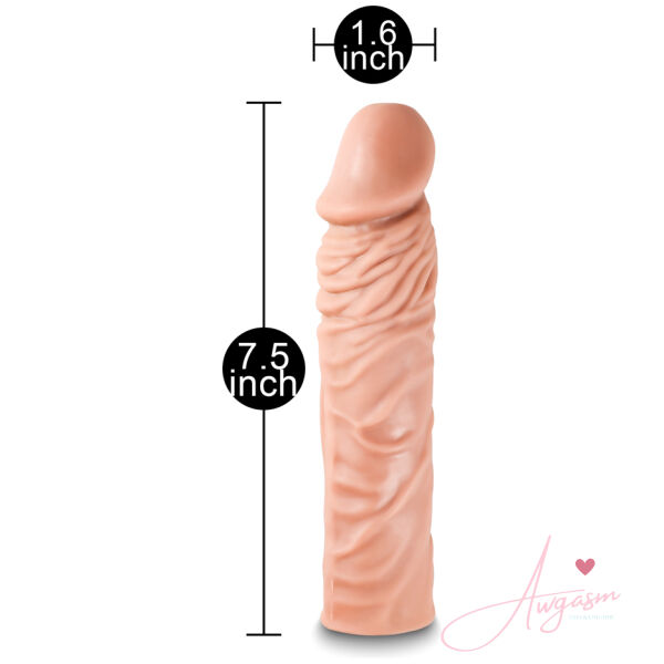 Penis Extender 7.4 Inches Flesh Brown - Image 5