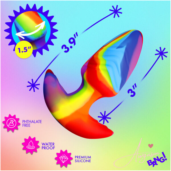 Rotating and Vibrating Silicone Butt Plug - Image 3