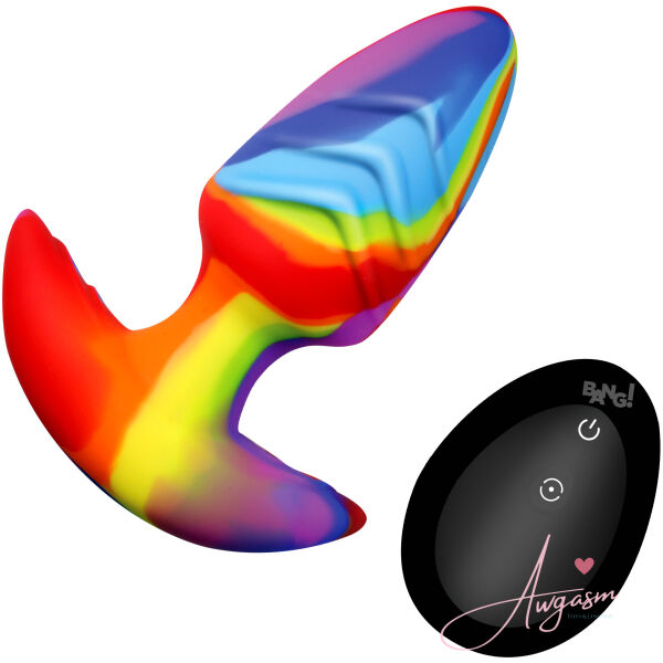 Rotating and Vibrating Silicone Butt Plug - Image 4
