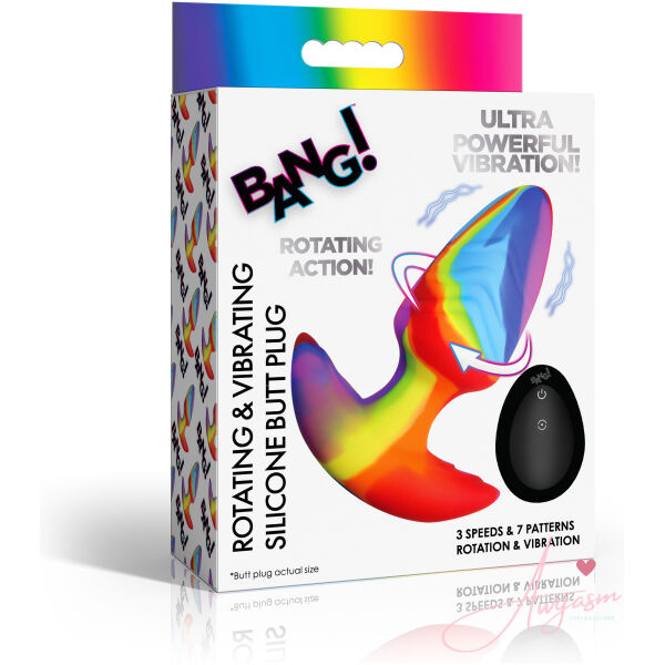 Rotating and Vibrating Silicone Butt Plug - Image 5