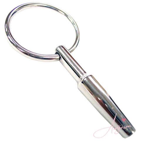 Rouge Stainless Steel Urethral Probe With Ring