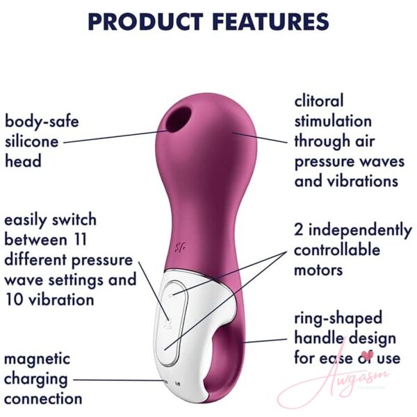 Satisfyer Lucky Libra Air Pulse Stim and Vibe - Image 3