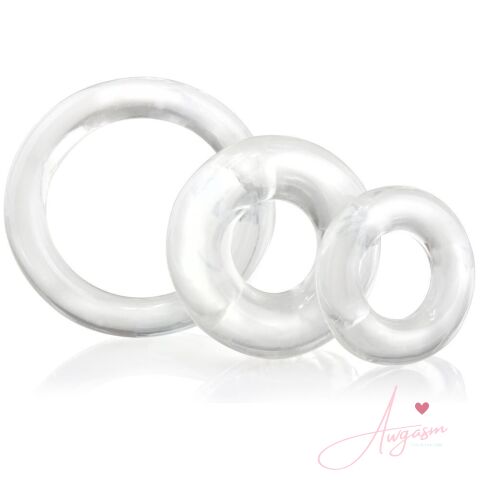Screaming O RingO x3 Clear Cock Rings