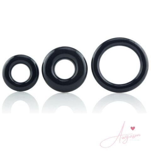 Screaming O RingO x3 Cock Rings Black