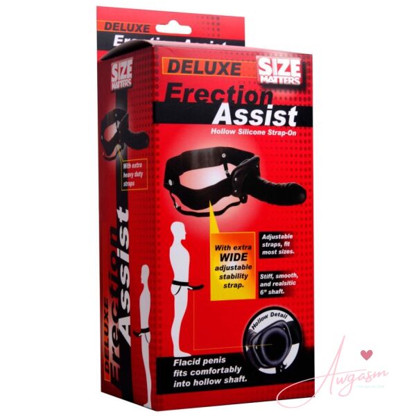 Size Matters Erection Assist Hollow Dildo Strap On - Image 5
