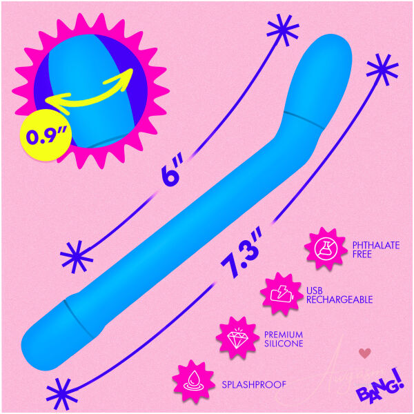 Slim G-Spot Vibrator - Blue - Image 4