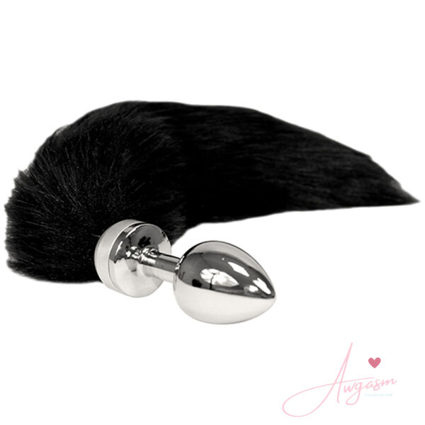 Small Butt Plug With Black Tail - Image 2