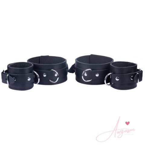 The Red Arm To Forearm Leather Shackles