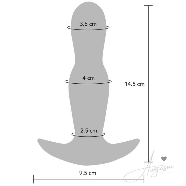 ToyJoy Buttocks The Stout Inflatable and Vibrating Buttplug - Image 4