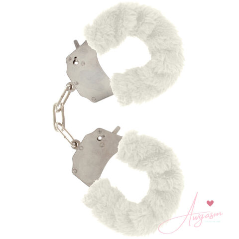 ToyJoy Furry Fun Wrist Cuffs White