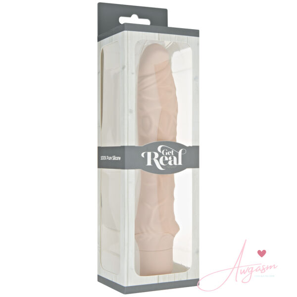 ToyJoy Get Real Classic Silicone Vibrator Flesh Pink - Image 3