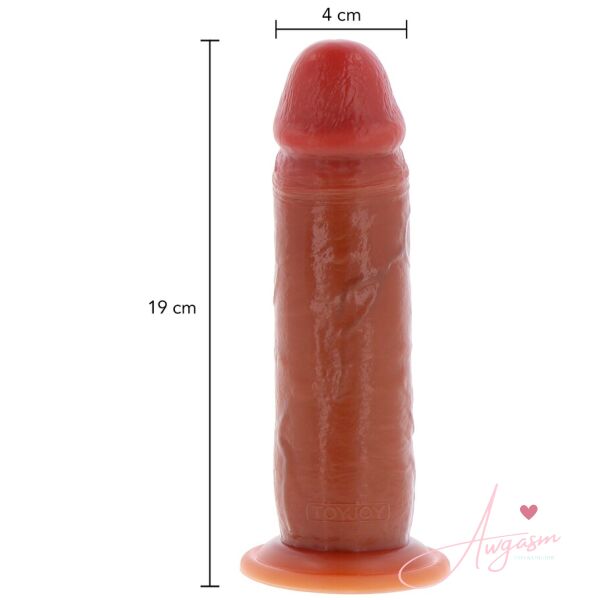 ToyJoy Get Real Silicone Foreskin Dong 7.5 Inch - Image 4