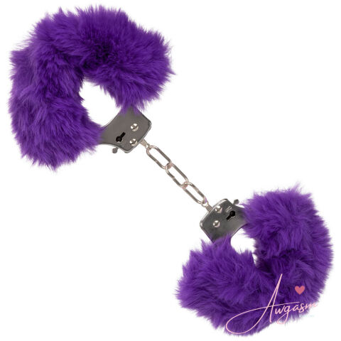 Ultra Fluffy Furry Cuffs Purple