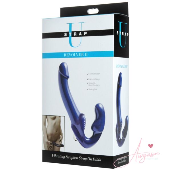 XR Revolver II Vibrating Strapless Strap On Dildo - Image 5