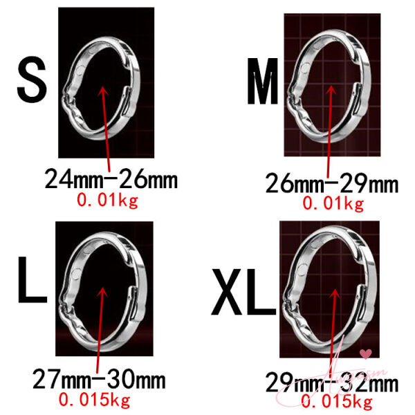 Magnetic Metal Foreskin Ring - 24mm to 32mm Adjustable - Image 2