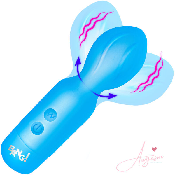 18X Vibrating Silicone Mini Wand - Blue - Image 5