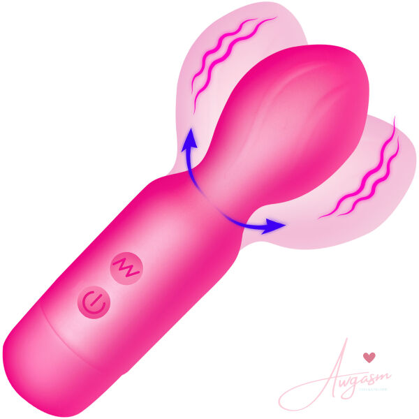 18X Vibrating Silicone Mini Wand - PInk - Image 5