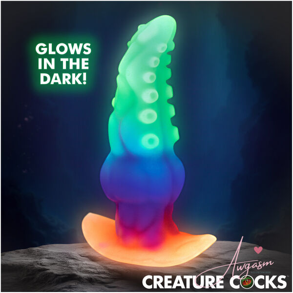 Glowtopus Glow-in-the-Dark Silicone Anal Plug - Image 2