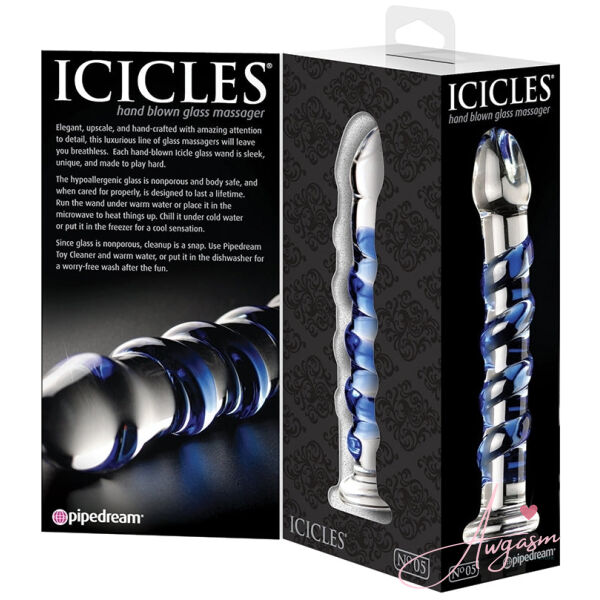Icicles No.5-Blue Swirl 7 - Image 3