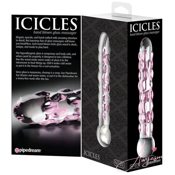 Icicles No.7-Pink Speckels 7 - Image 3