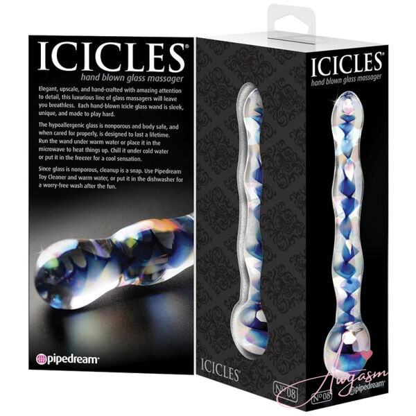 Icicles No.8-Blue Swirl 7 - Image 3