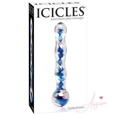 Icicles No.8-Blue Swirl 7