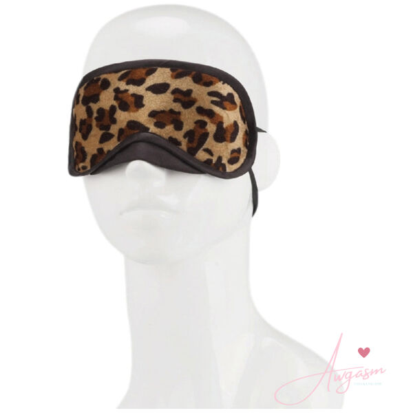 Lux Fetish Peek-A-Boo Love Mask-Leopard - Image 2