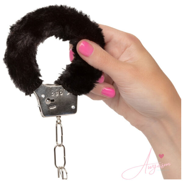 Playful Furry Cuffs-Black - Image 3