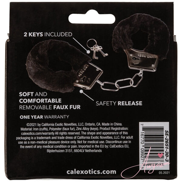 Playful Furry Cuffs-Black - Image 4