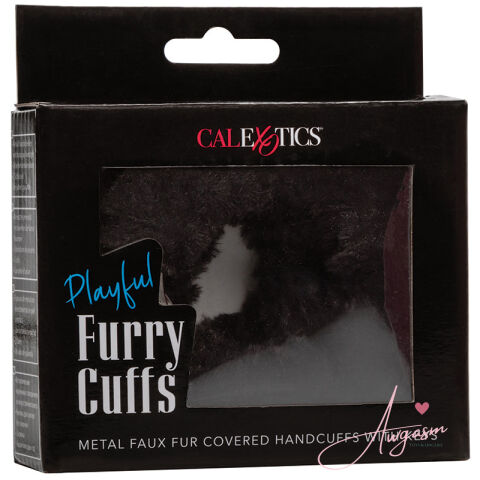 Playful Furry Cuffs-Black
