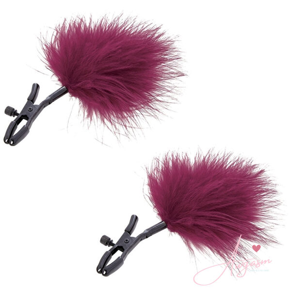 S&M Enchanted Feather Nipple Clamps - Image 2