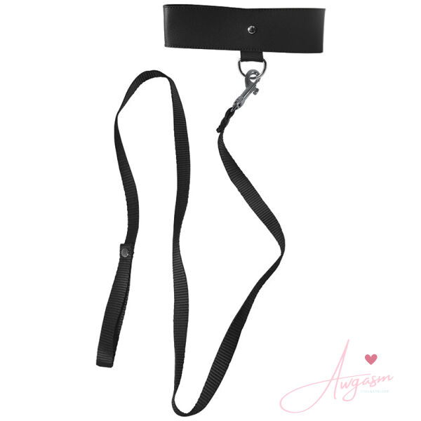S&M Leash And Collar Set-Black - Image 2