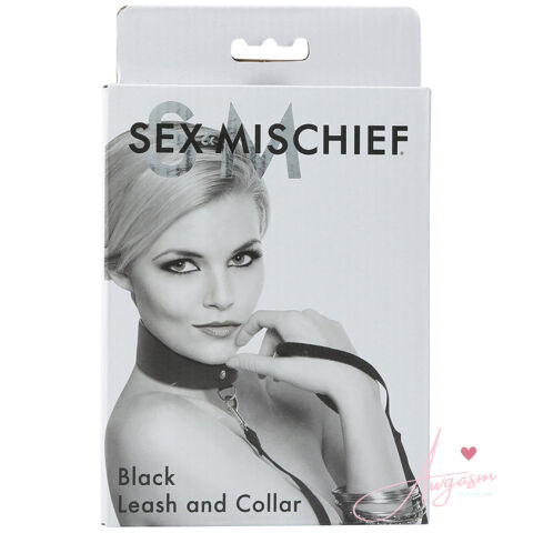 S&M Leash And Collar Set-Black