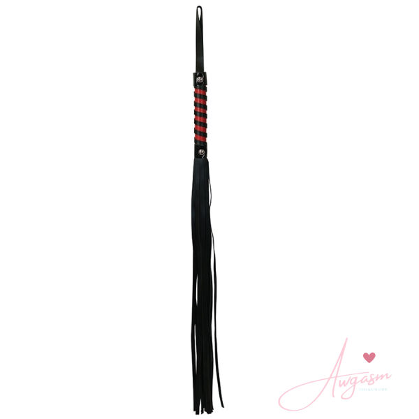 S&M Red & Black Stripe Flogger - Image 2