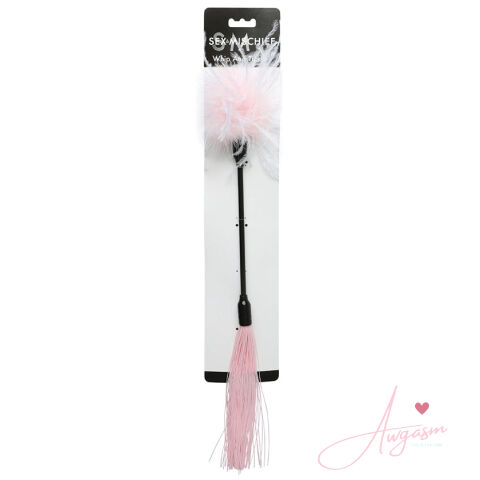 S&M Whip & Tickle-Pink/White