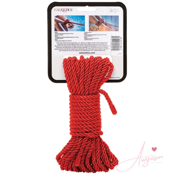 Scandal BDSM Rope 10m-Red - Image 3